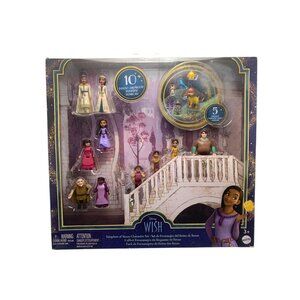 Disney Wish Kingdom Of Rosas Character Playset With 10 Dolls & 5 Animal Figures